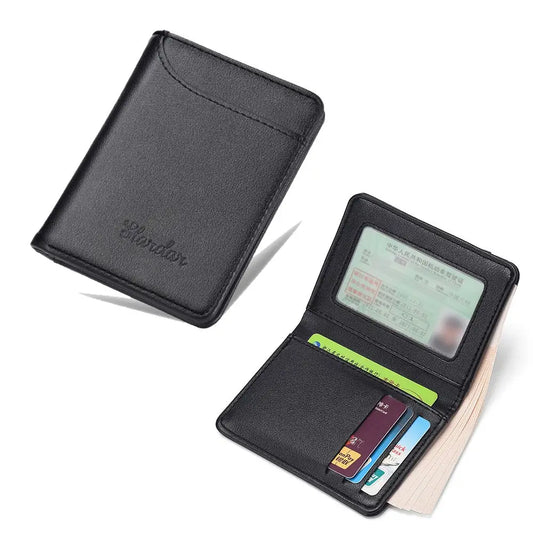 Elegant Mini PU Leather Wallet - Perfect for Credit Cards and Men's Accessories!