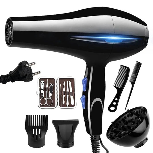 Premium 2200W Professional Hair Dryer - Fast Heating with Hot & Cold Settings, Ionic Technology for Effortless Styling and Hair Care